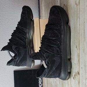 Nike Size 9 Mens Zoom KD Triple‎ Black Blackout Shoes Sneakers 897815-004